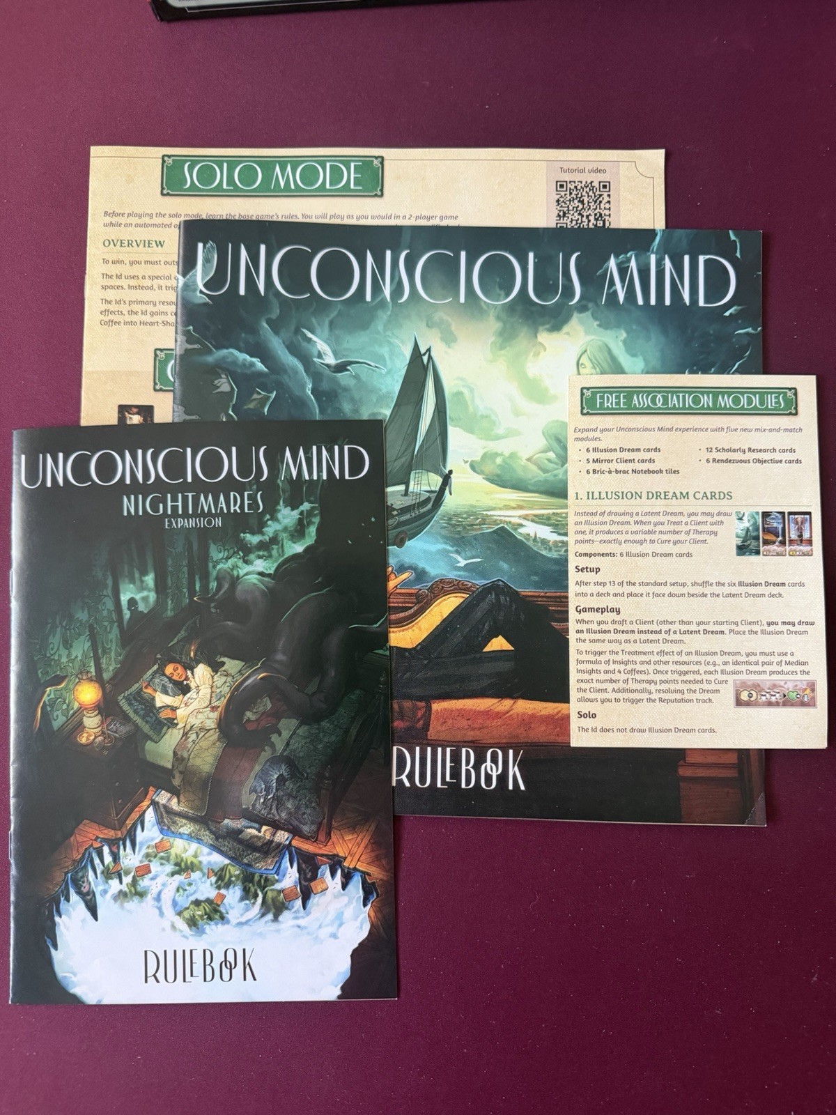 Unconscious Mind Deluxe Kickstarter Edition + Mat + Nightmares + Halos + Modules