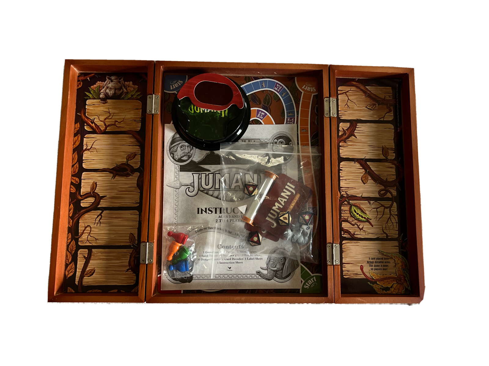 Jumanji the Game Real Wooden Box Edition of the Classic Adventure Board Game