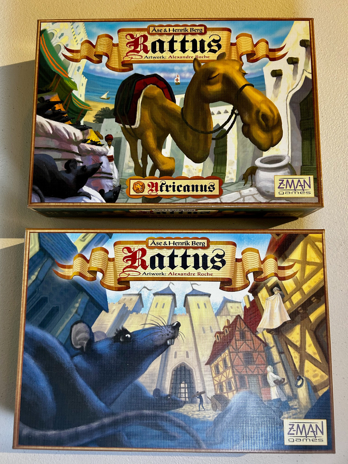 Z-man board games: Rattus + Rattus Africanus (base game + expansion 2-6 players)