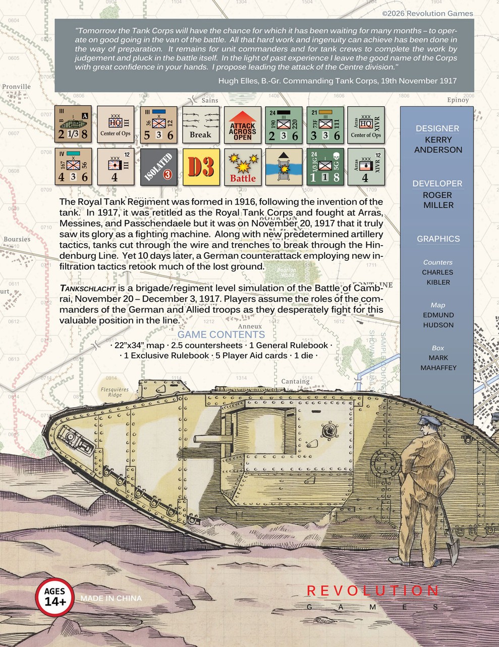 Revolution Wargames Tankschlacht: Cambrai, 1917 Boxed Edition NISW Fast Shipping