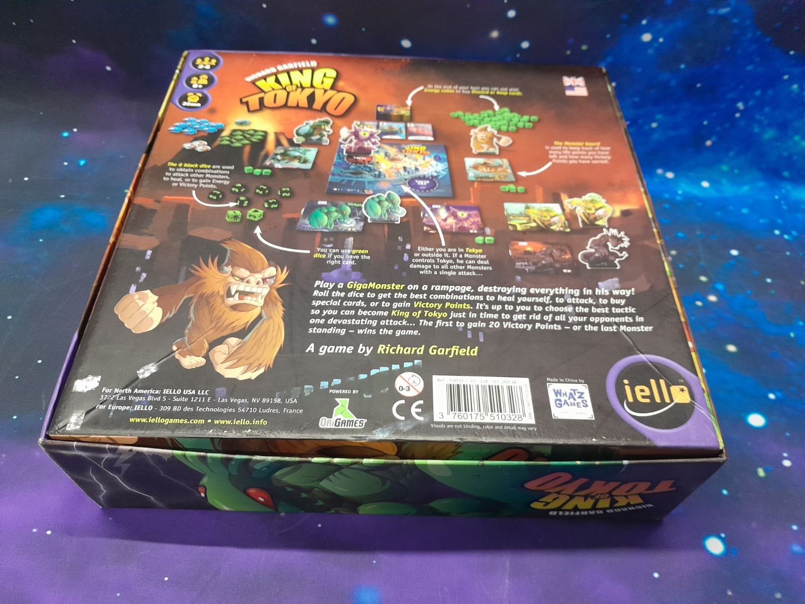 King of Tokyo Board Game – Richard Garfield – PreOwned Complete