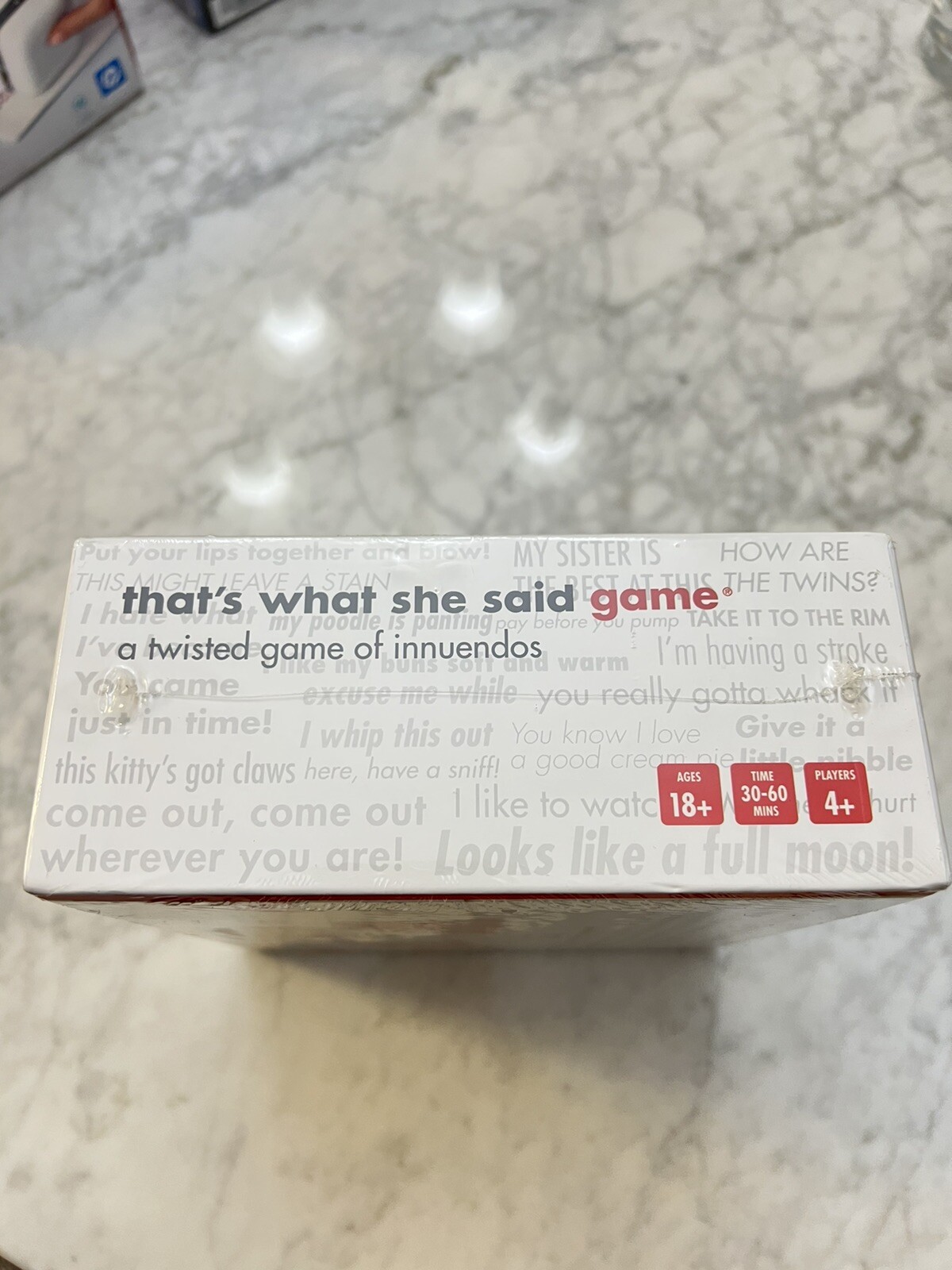 “That’s What She Said”The Party Game of Twisted Innuendos Board Game New Sealed