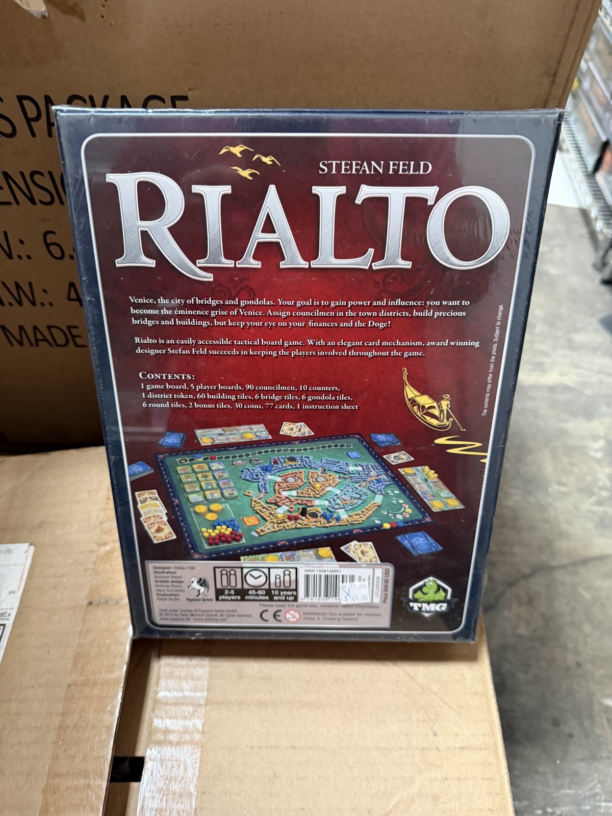 Rialto Board Game Stefan Feld NEW SEALED FREE SHIPPING