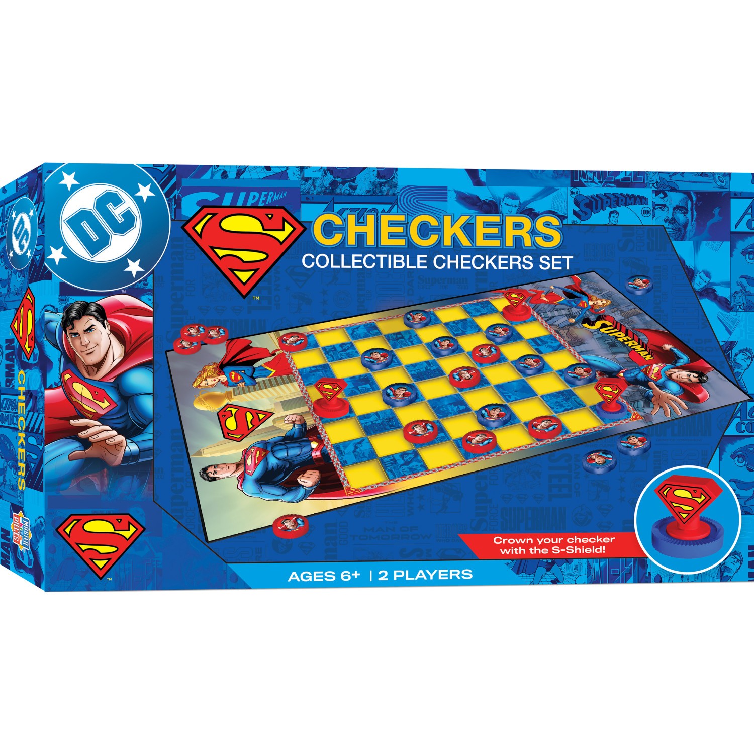MasterPieces – Superman – Officially Licensed Checkers Board Game