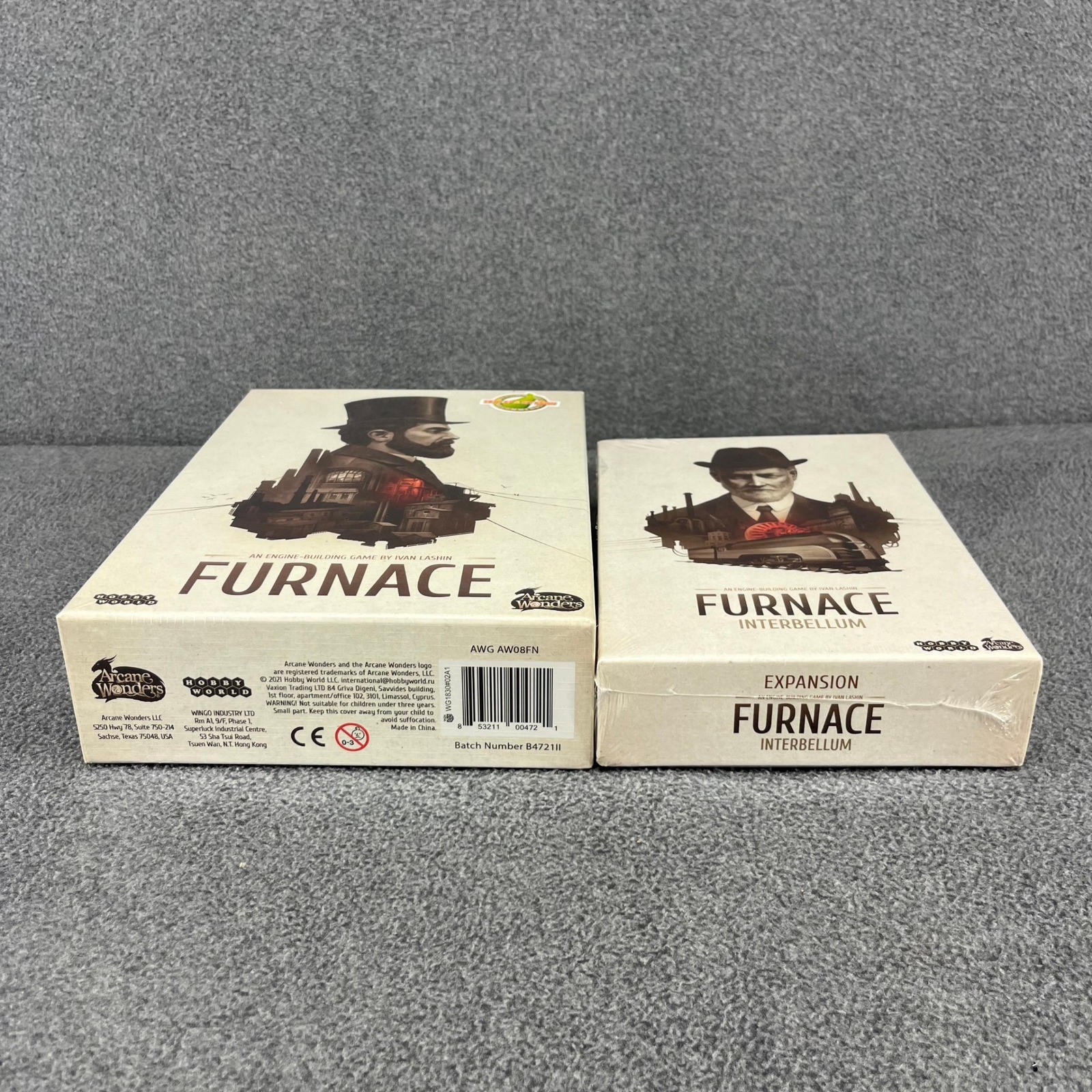 Arcane Wonders Furnace Board Game & Interbellum Expansion New Sealed Industrial
