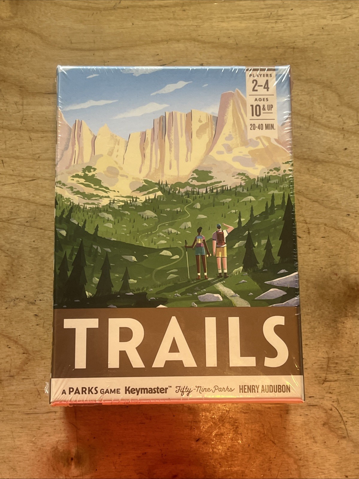Trails A Parks Hiking Card Board Game Keymaster 2-4 Players Brand New