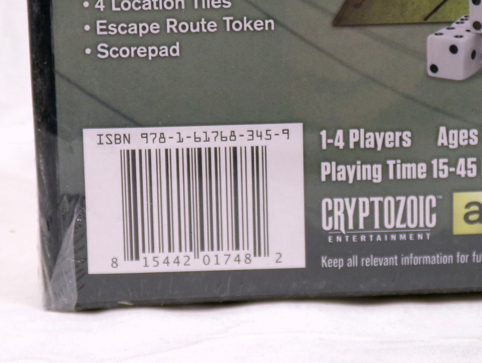 Cryptozoic Entertainment AMC The Walking Dead Don’t Look Back Dice Game New