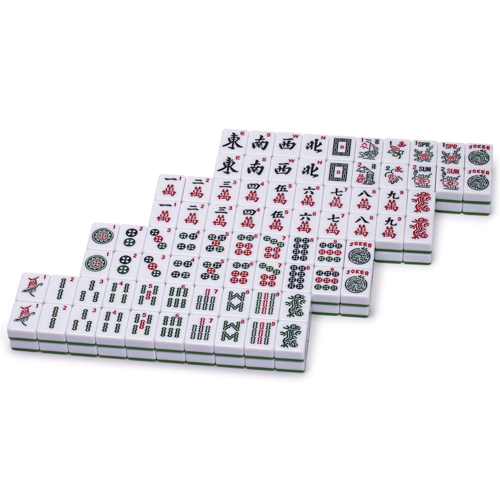 Yellow Mountain Imports Set of 166 American Mahjong Tiles, Huntington (Tiles …