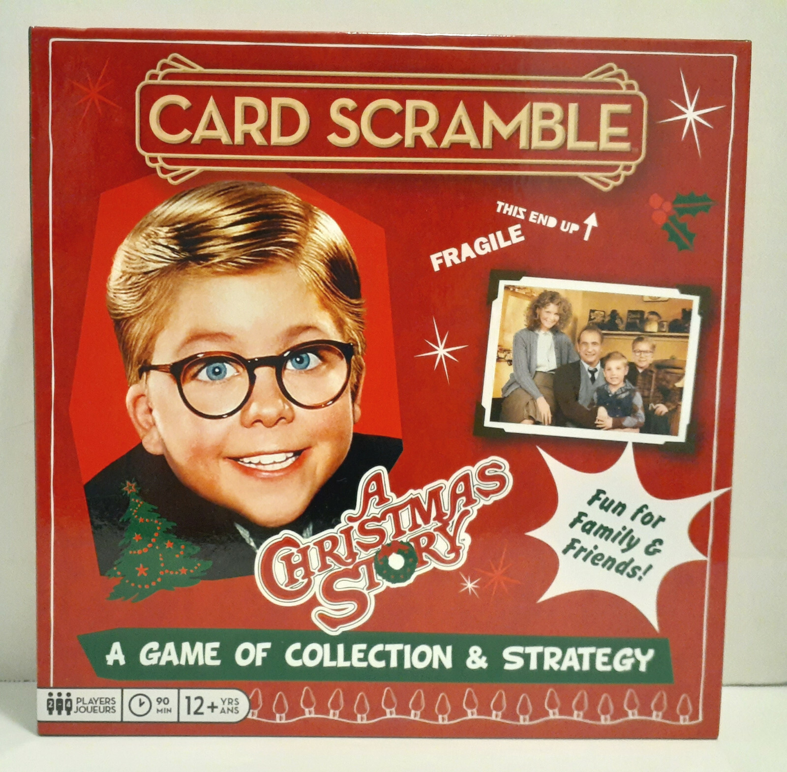 A Christmas Story Card Scramble Strategy Board Game Holiday and Movie DVD NEW