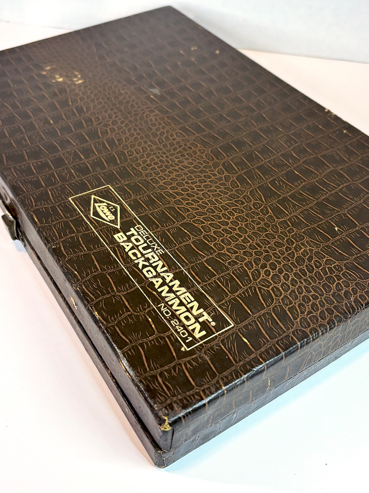 1970’s Vintage Lowe Deluxe Tournament Backgammon Set NO2401 Complete Very Good