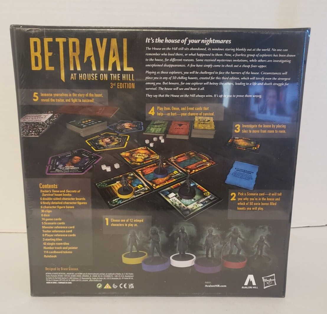 Betrayal at House on the Hill 3rd Edition – Brand New –