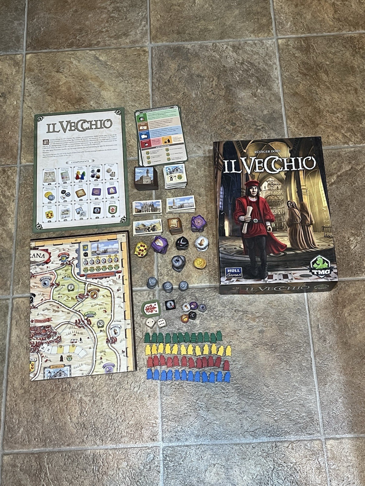 TMG IL Vecchio Medieval Strategy Board Game Complete 2+ Players 10+ 2012
