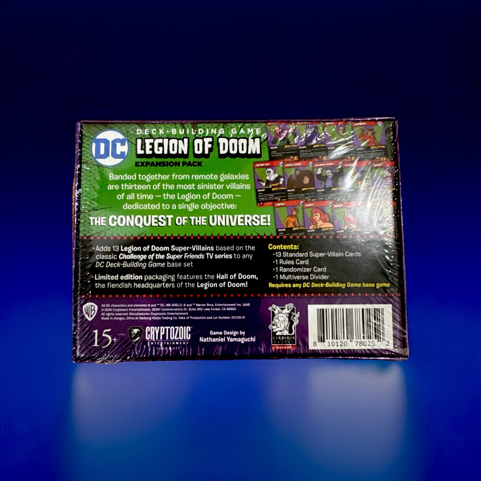 New DC Deck Building Game Justice League Dark Kickstarter + 2 Playmat