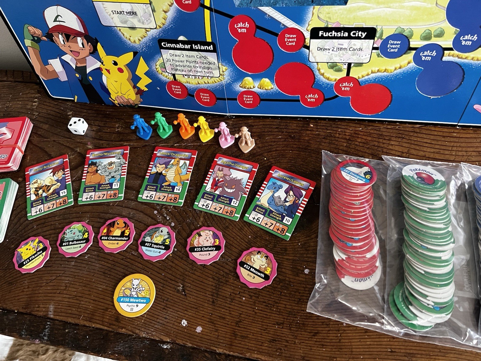 1999 Pokémon Master Trainer Board Game Milton Bradley Incomplete See Description