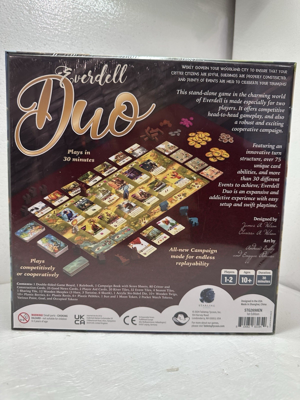 Everdell Duo Board Game 1st Edition NEW & Sealed