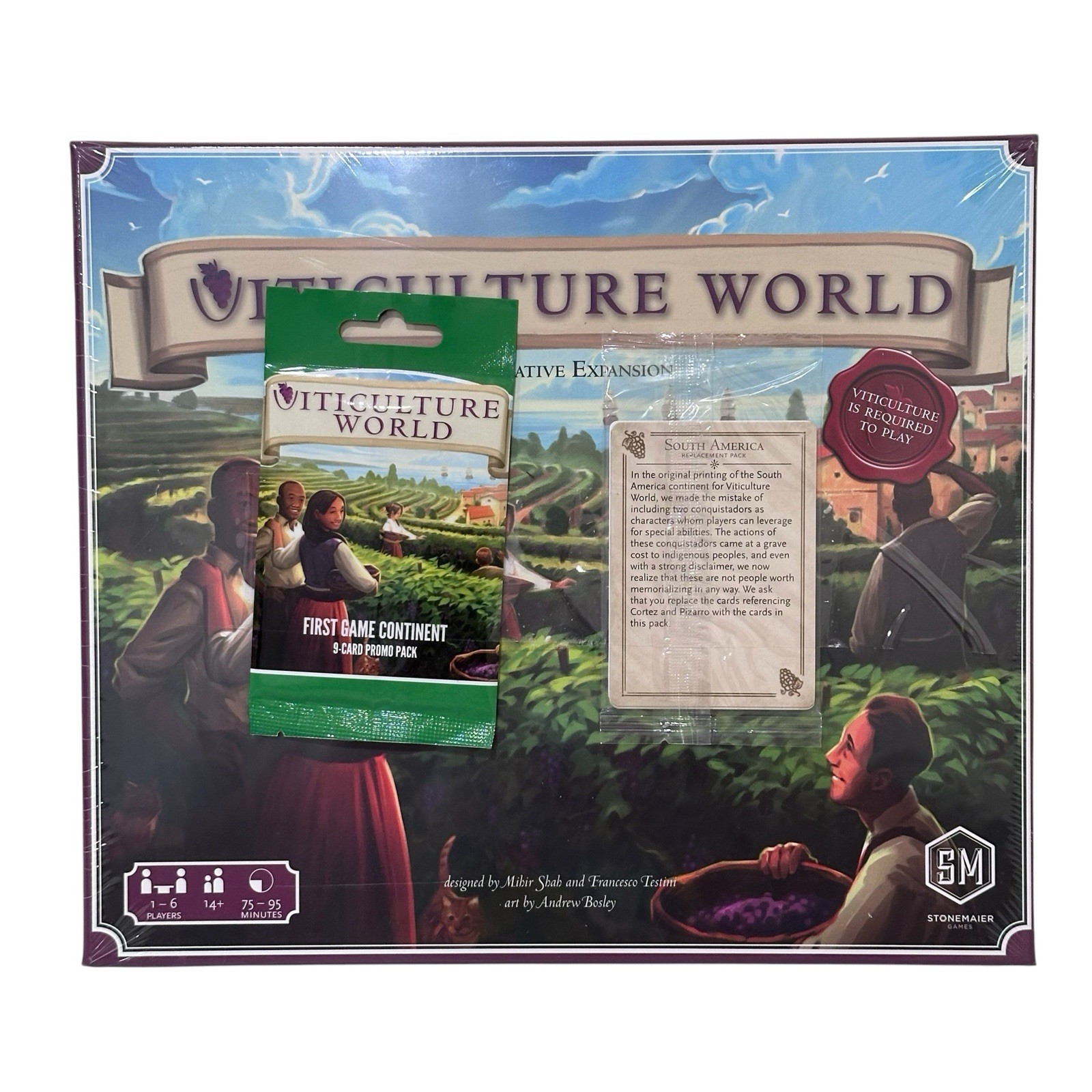 Viticulture World: Cooperative Expansion Board Game Stonemaier Games New Sealed