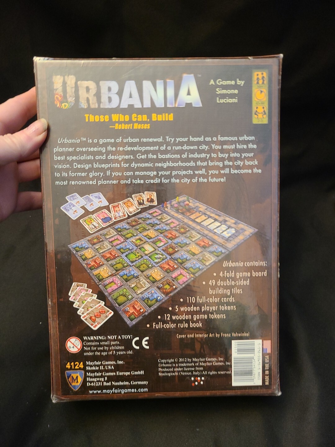 Urbania Board Game by Simone Lucian Mayfair Games 2012 ~ Factory Sealed NEW