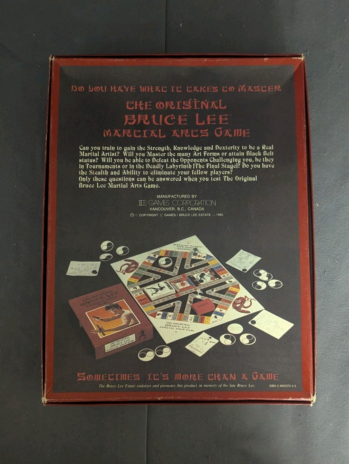 THE OFFICIAL BRUCE LEE MARTIAL ARTS GAME… VTG RARE 1985