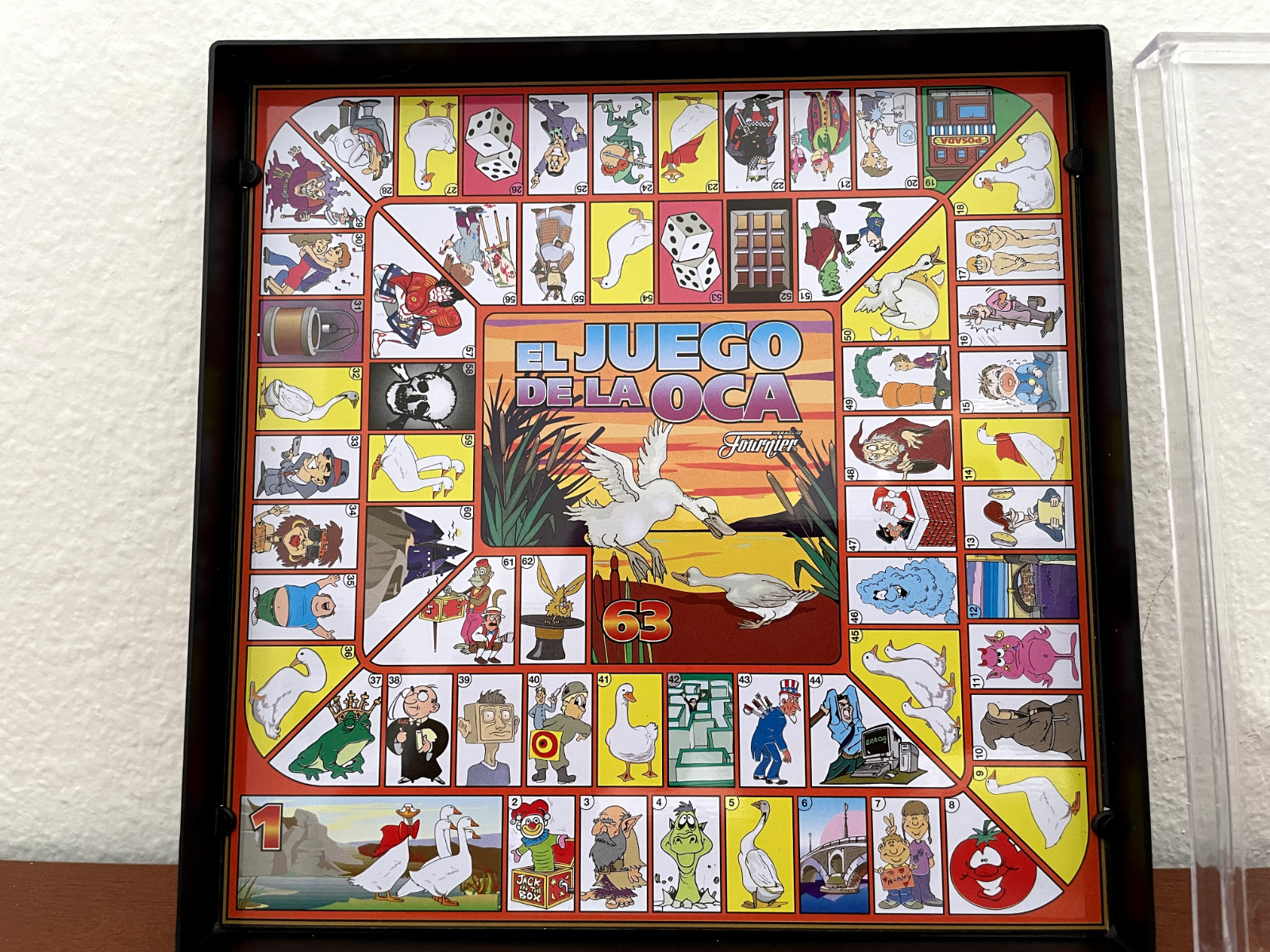 Vintage Fournier / Heraclio “The Game of the Goose” Travel Size 6in x 6in