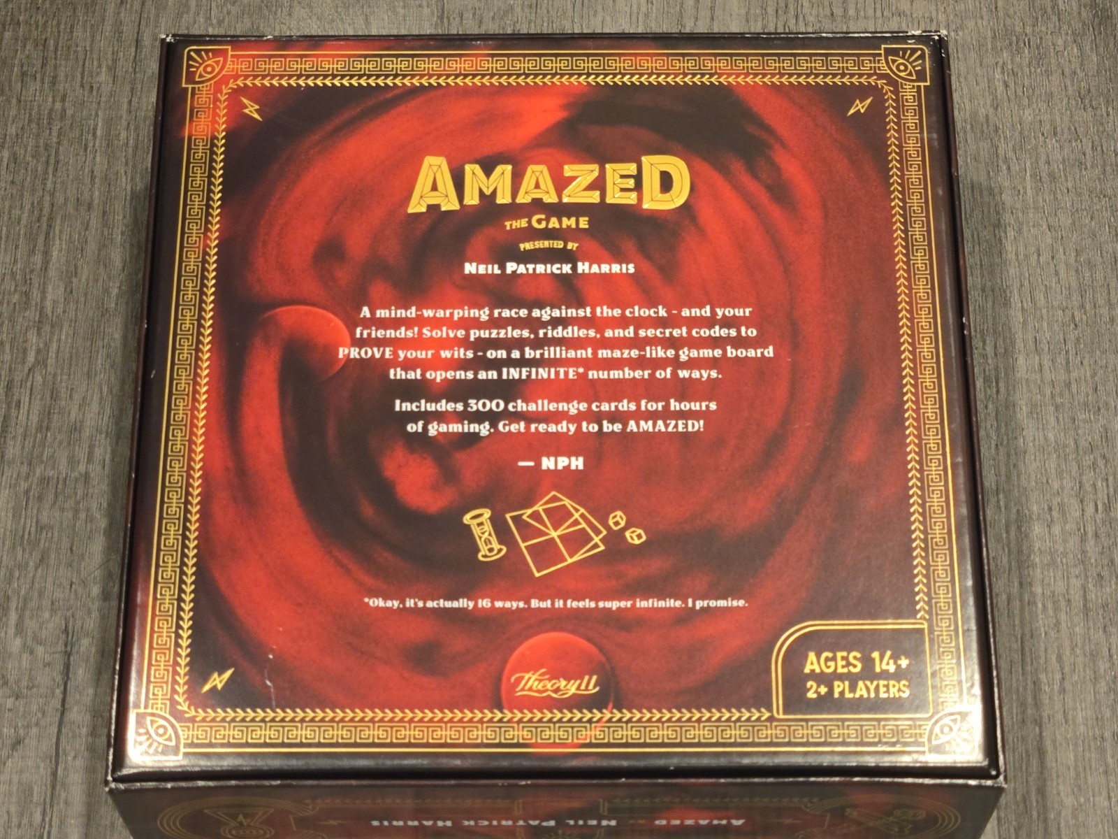 Amazed the Game COMPLETE Theory11 2018 Neil Patrick Harris Puzzles Challenges