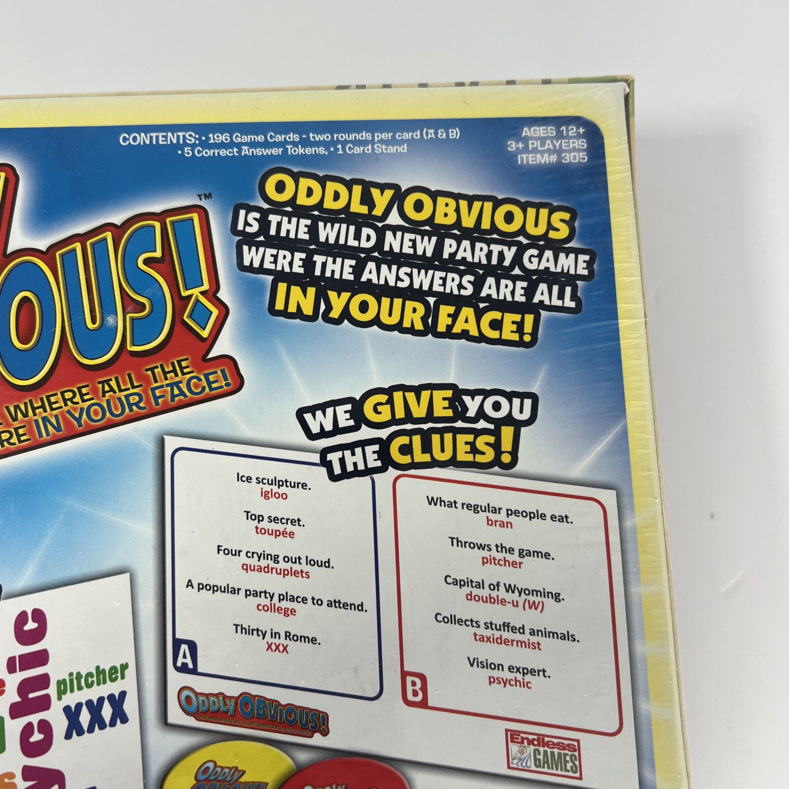Oddly Obvious Endless Games Card Game Party Family Factory Sealed NEW