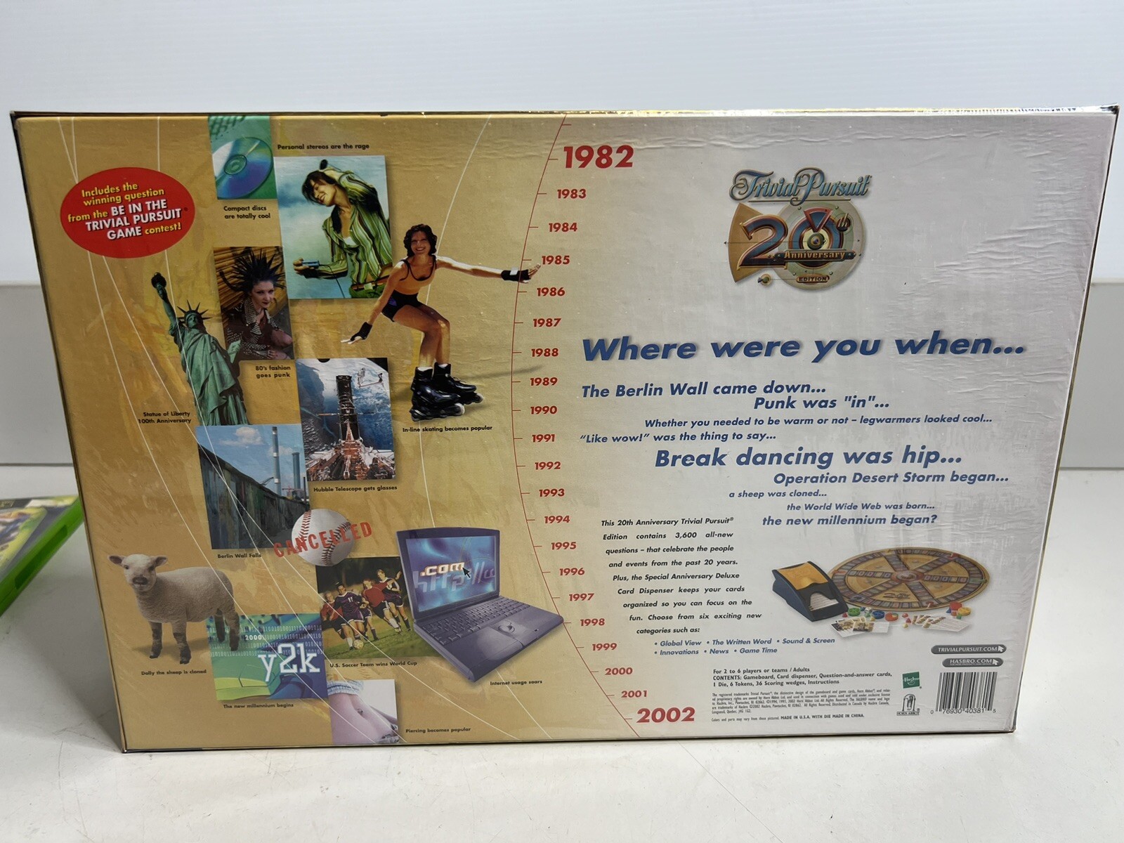 Trivial Pursuit 20th Anniversary Edition Special Deluxe Collectible Board Game