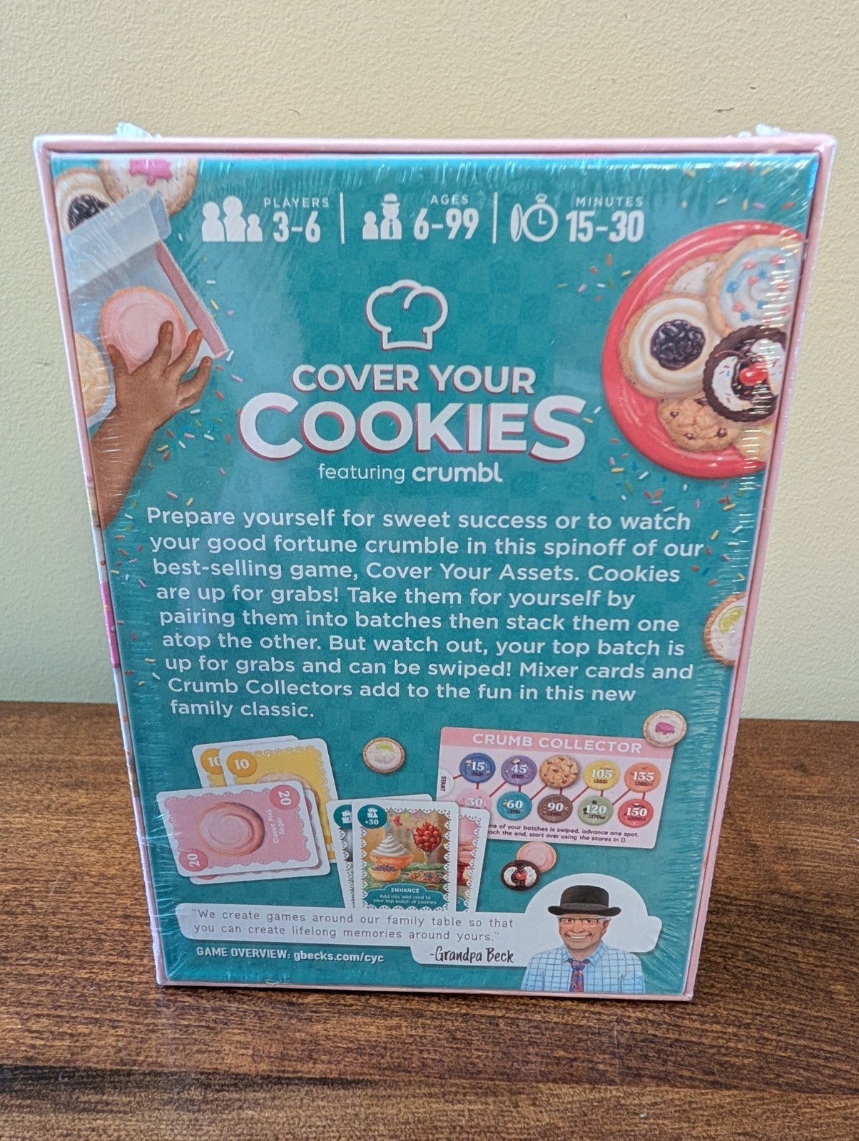 Cover Your Cookies featuring Crumbl Grandpa Beck’s Games Sweetly Frosted Revenge