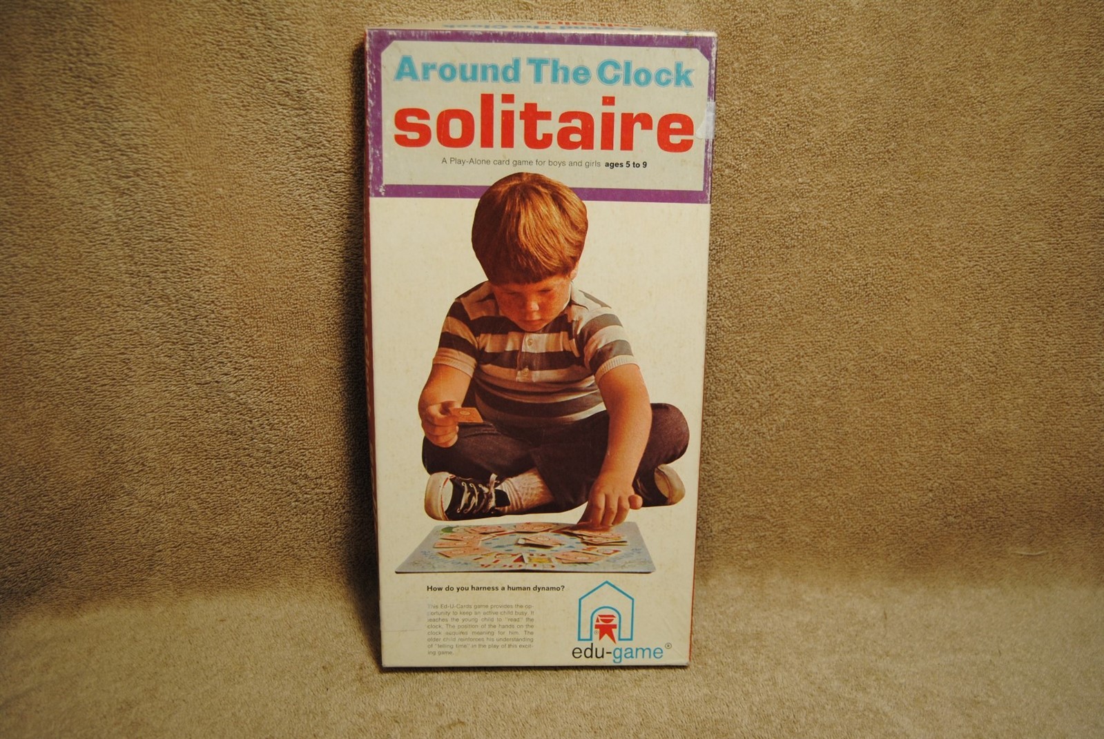 Vintage Around the Clock Solitaire Game Complete 1970 Edu-Game No.144