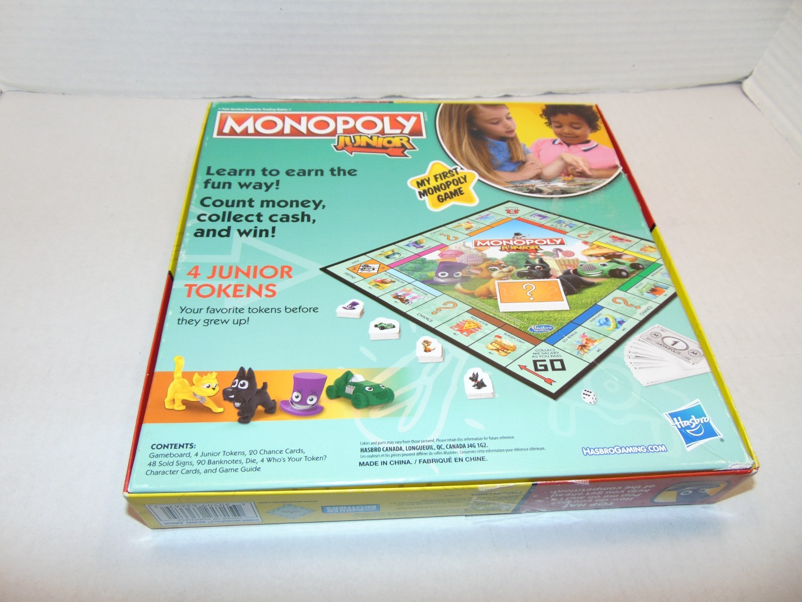 Hasbro Monopoly VINTAGE Junior Jr Game My First Monopoly
