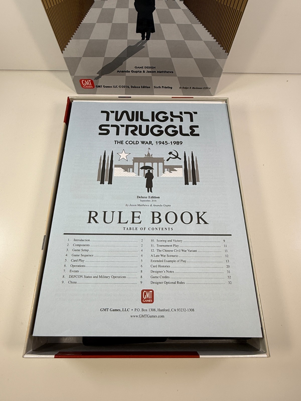 GMT Games Twilight Struggle Deluxe Edition Board Game