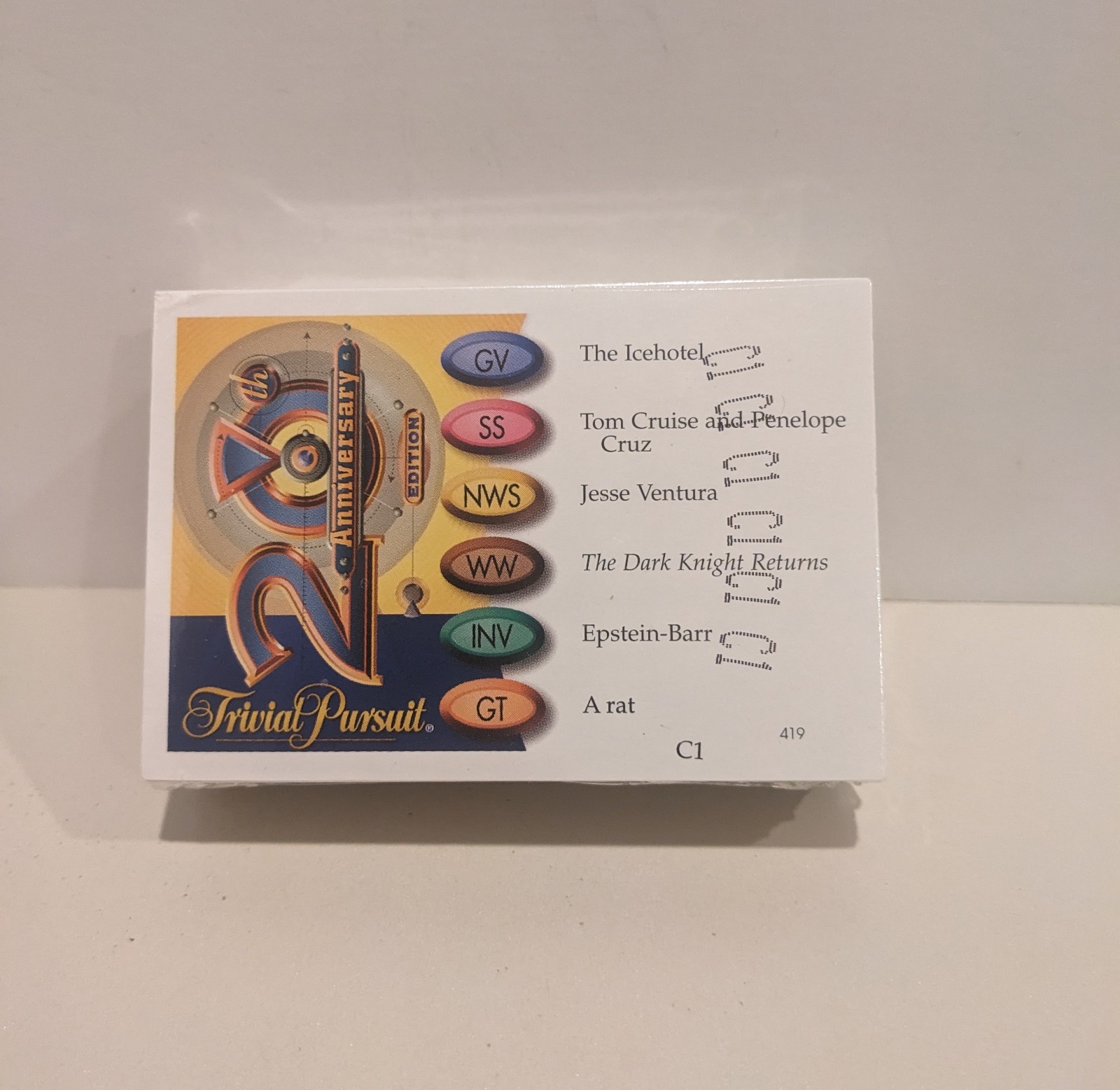 Trivial Pursuit 20th Anniversary Edition Trivia Cards SEALED