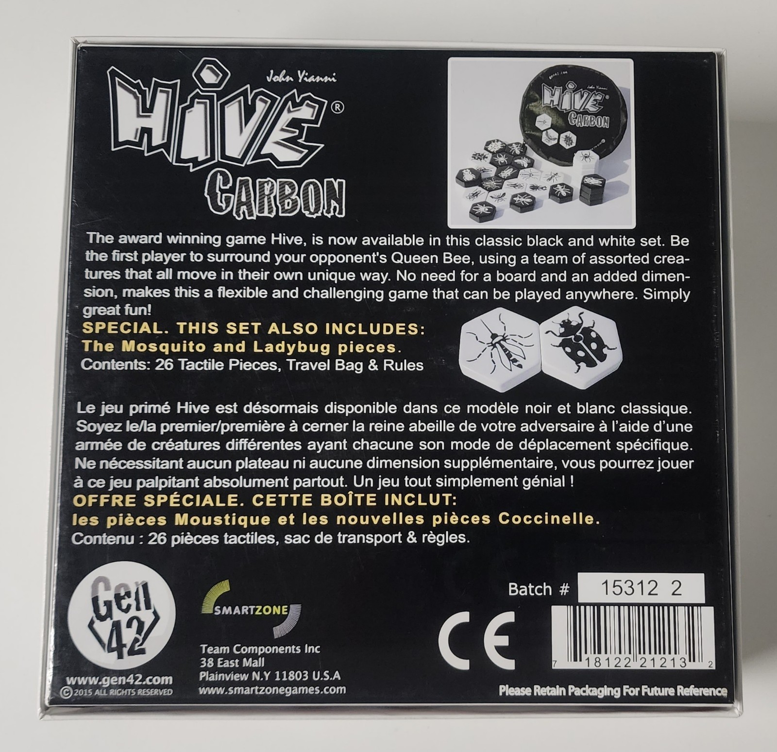 Hive Carbon Board Game Gen42 Games Complete Great Condition ABUGames Collectible