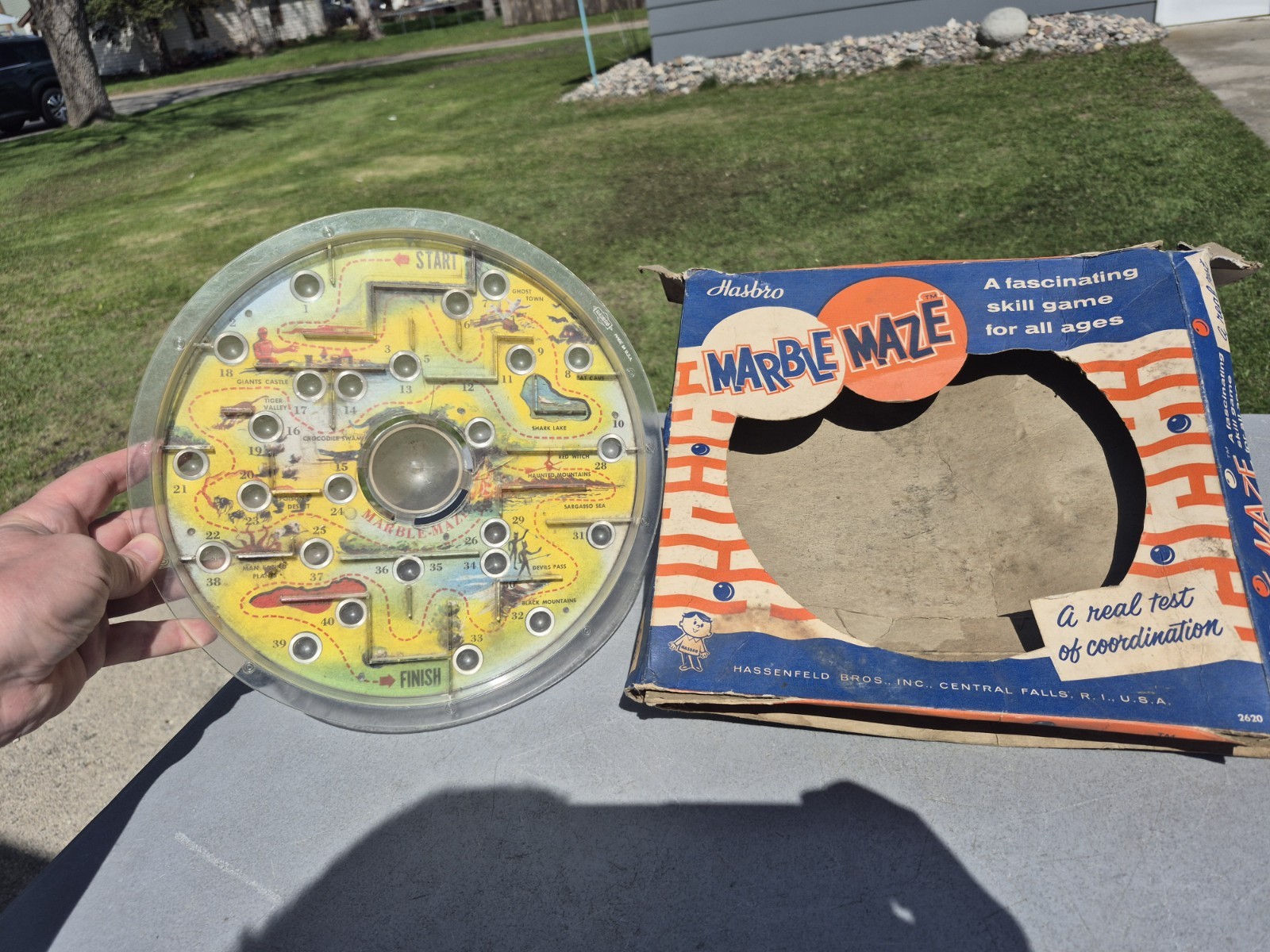 Vintage Hasbro Marble Maze Skill Game in Original Box