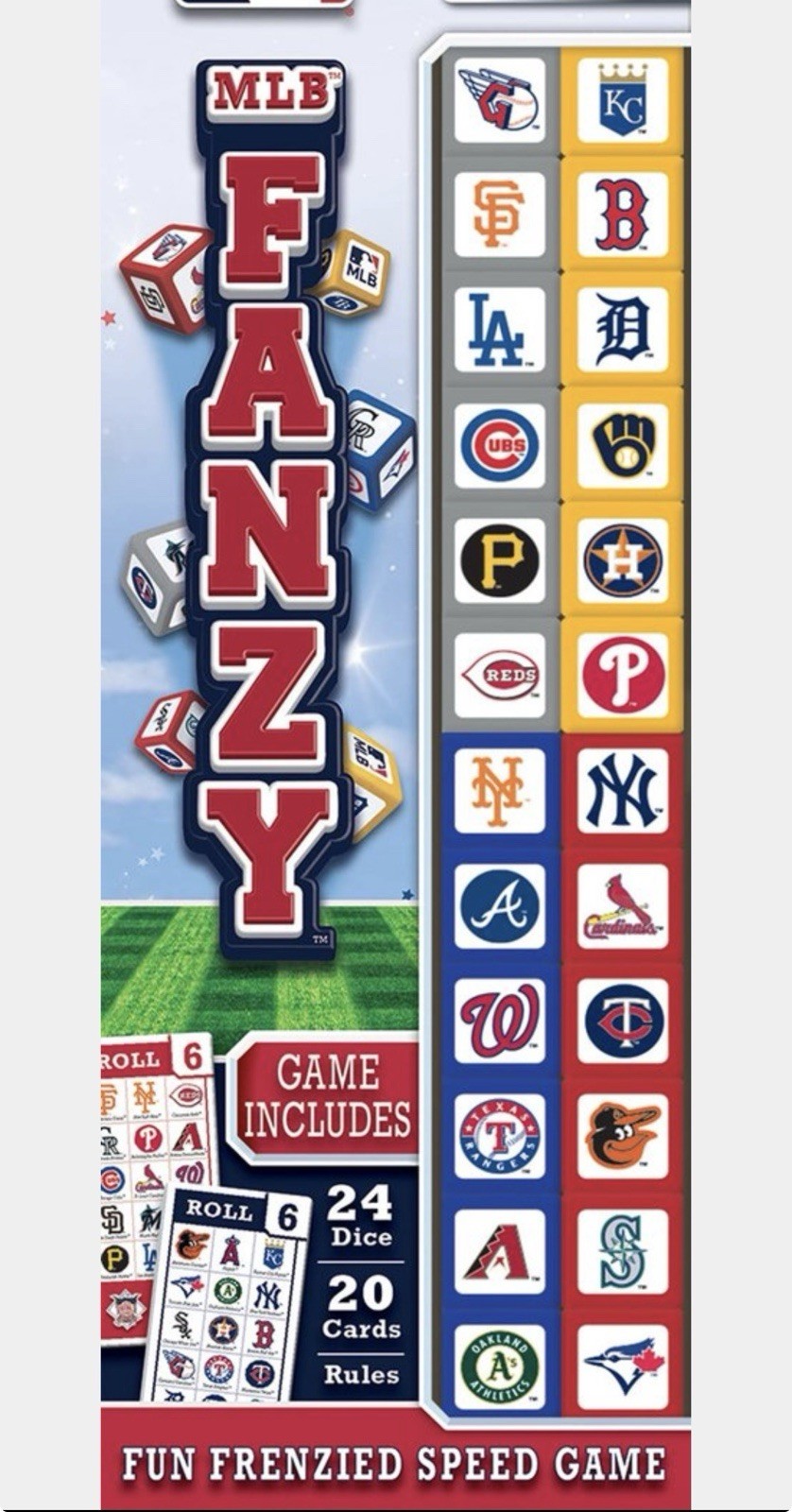 Masterpieces Puzzles MLB Fanzy Dice Game – Ages 8+ | 2-4 Players – NEW