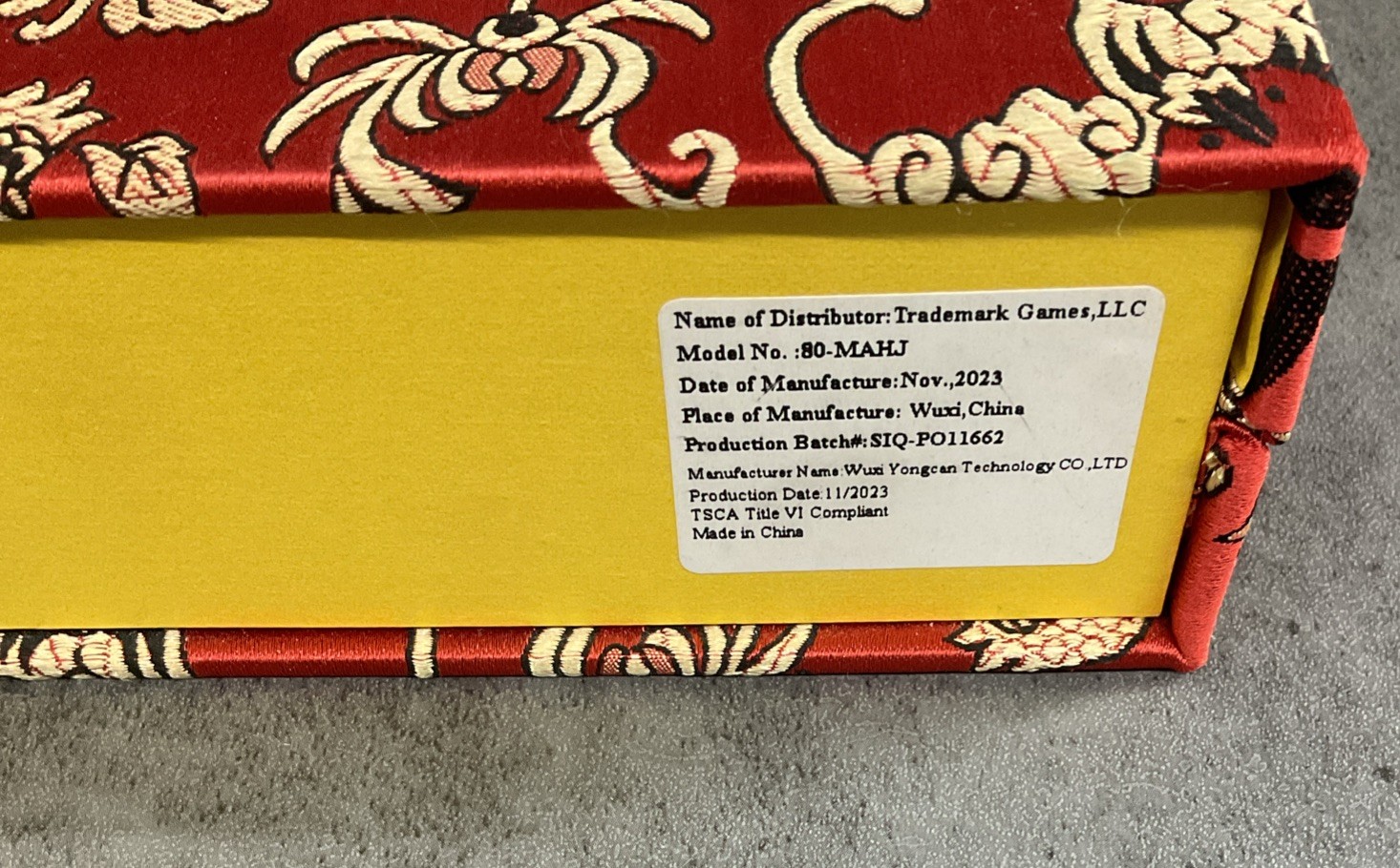 Mah Jong set Deluxe Game And Book