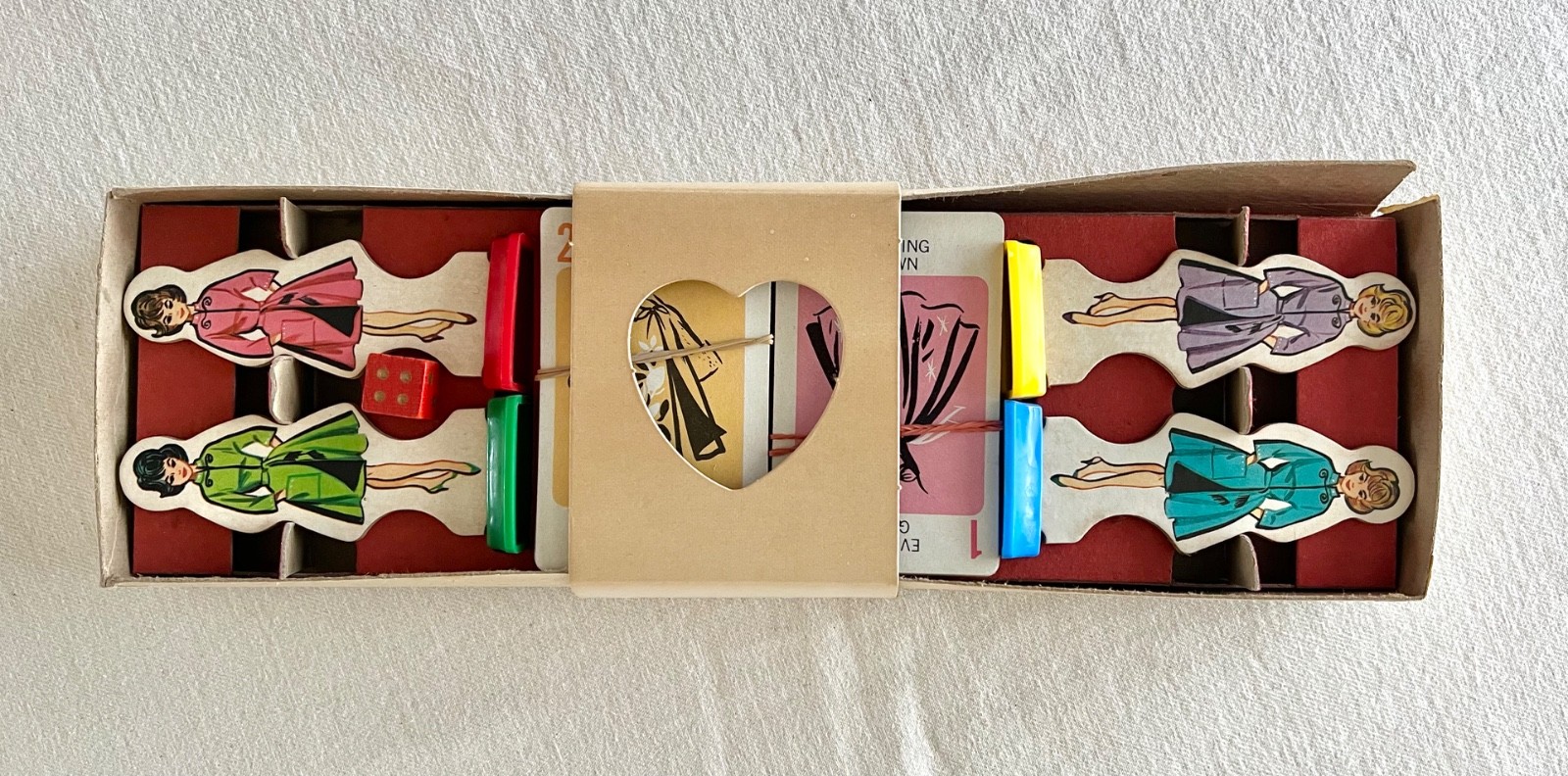 Vintage 1965 Mystery Date Game By Milton Bradley Complete Unused Cards W/Box