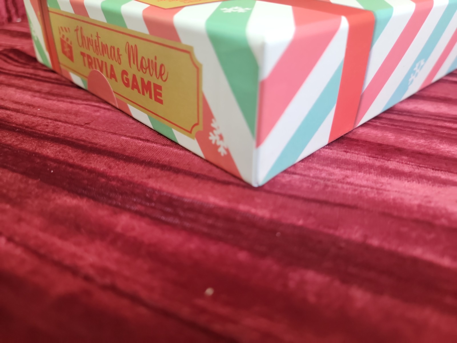 Table Fun Christmas Movie Trivia Game, Multiple Games, Card Trophy, 2+ Players