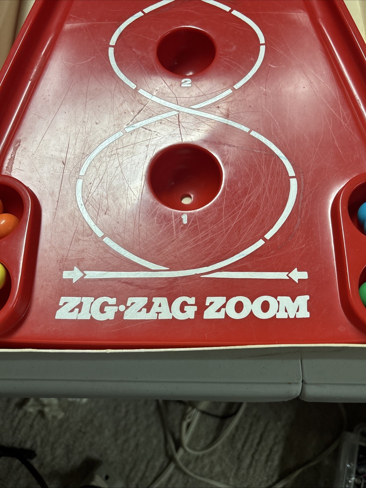 Zig Zag Zoom Game By Ideal Vintage EUC Skill/Action Game 1970, Complete