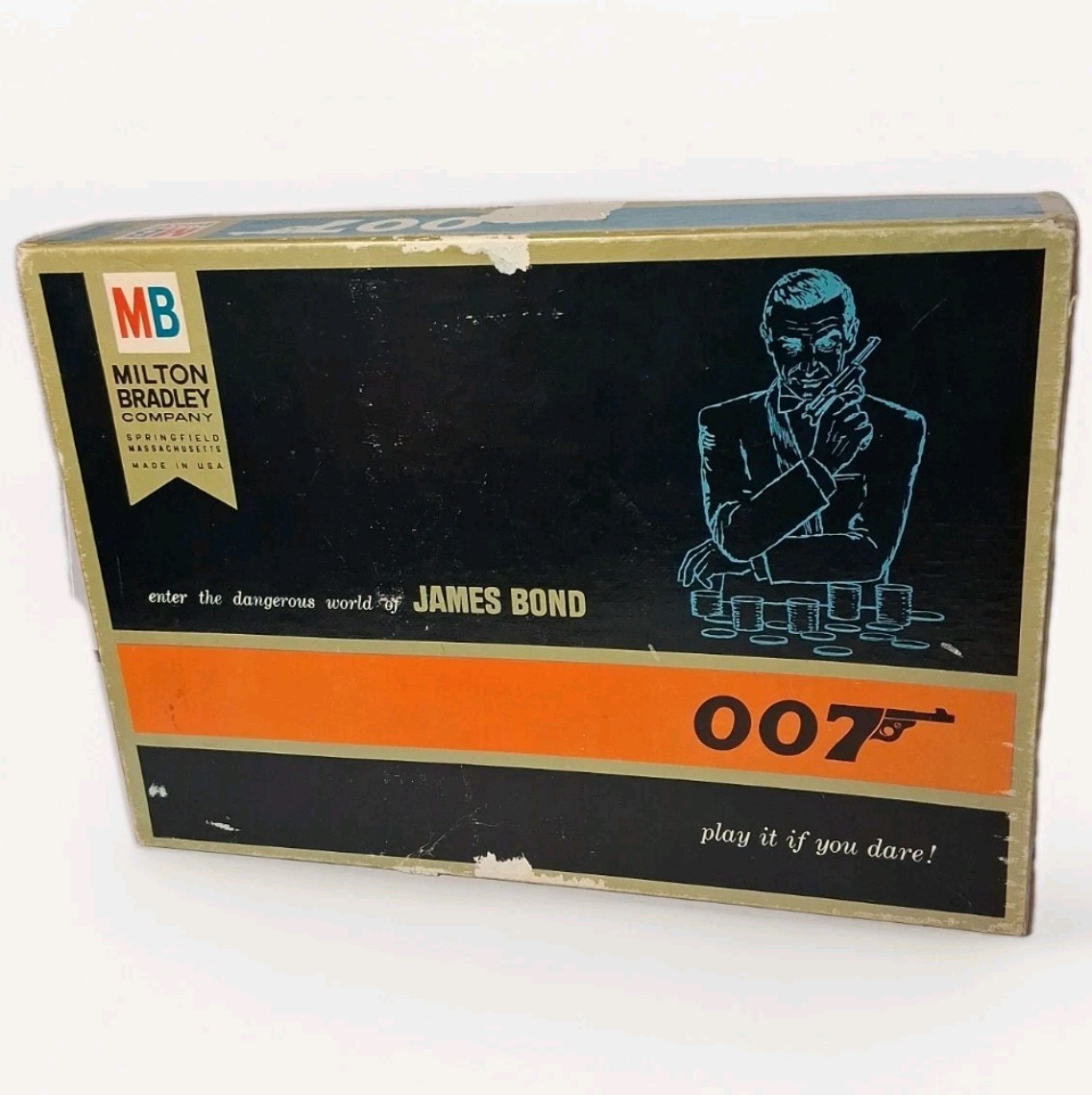 1965 Vtg Milton Bradley Board Game Enter the Dangerous World of James Bond 007