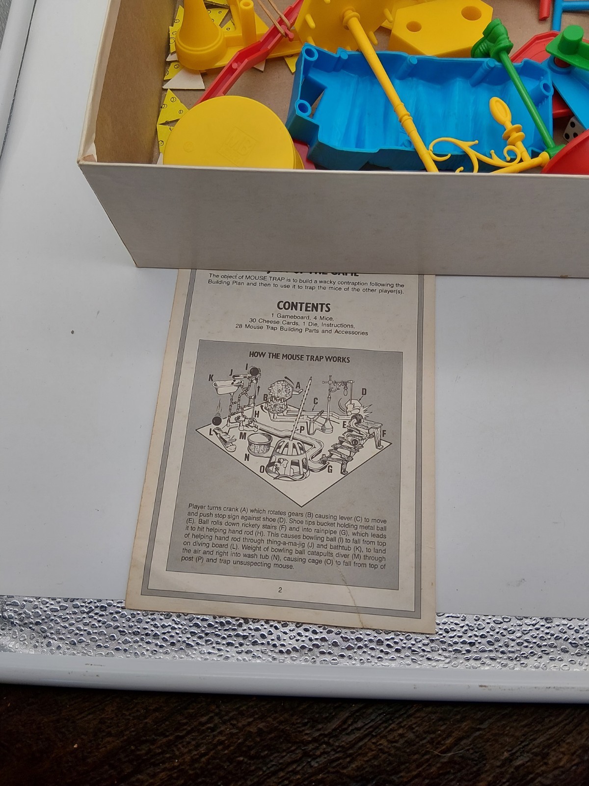 Vintage 1986 Mouse Trap Board Game Milton Bradley Incomplete