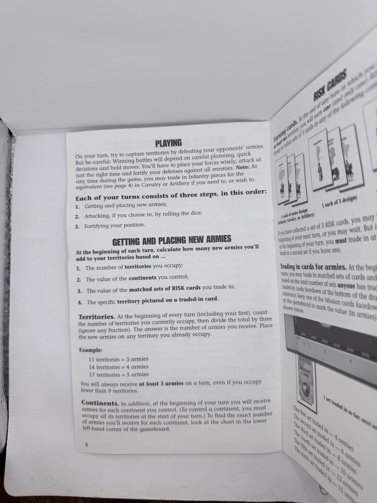 1999 Risk The Game Of Global Domination Instruction Manual Only