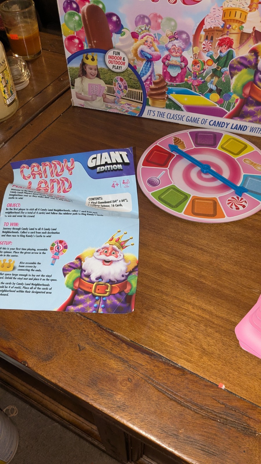Candy Land Giant Edition Spin Master Preschool Game – Indoor/Outdoor Complete