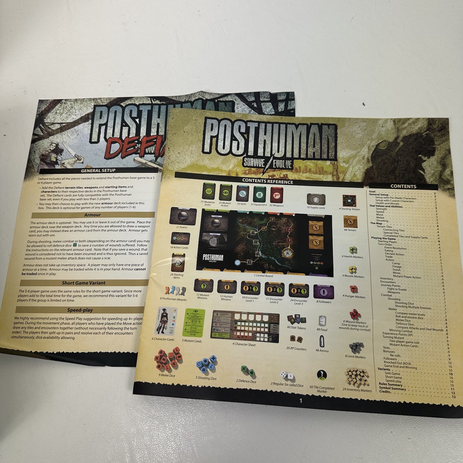 Posthuman Survive Evolve Board Game Mighty Box