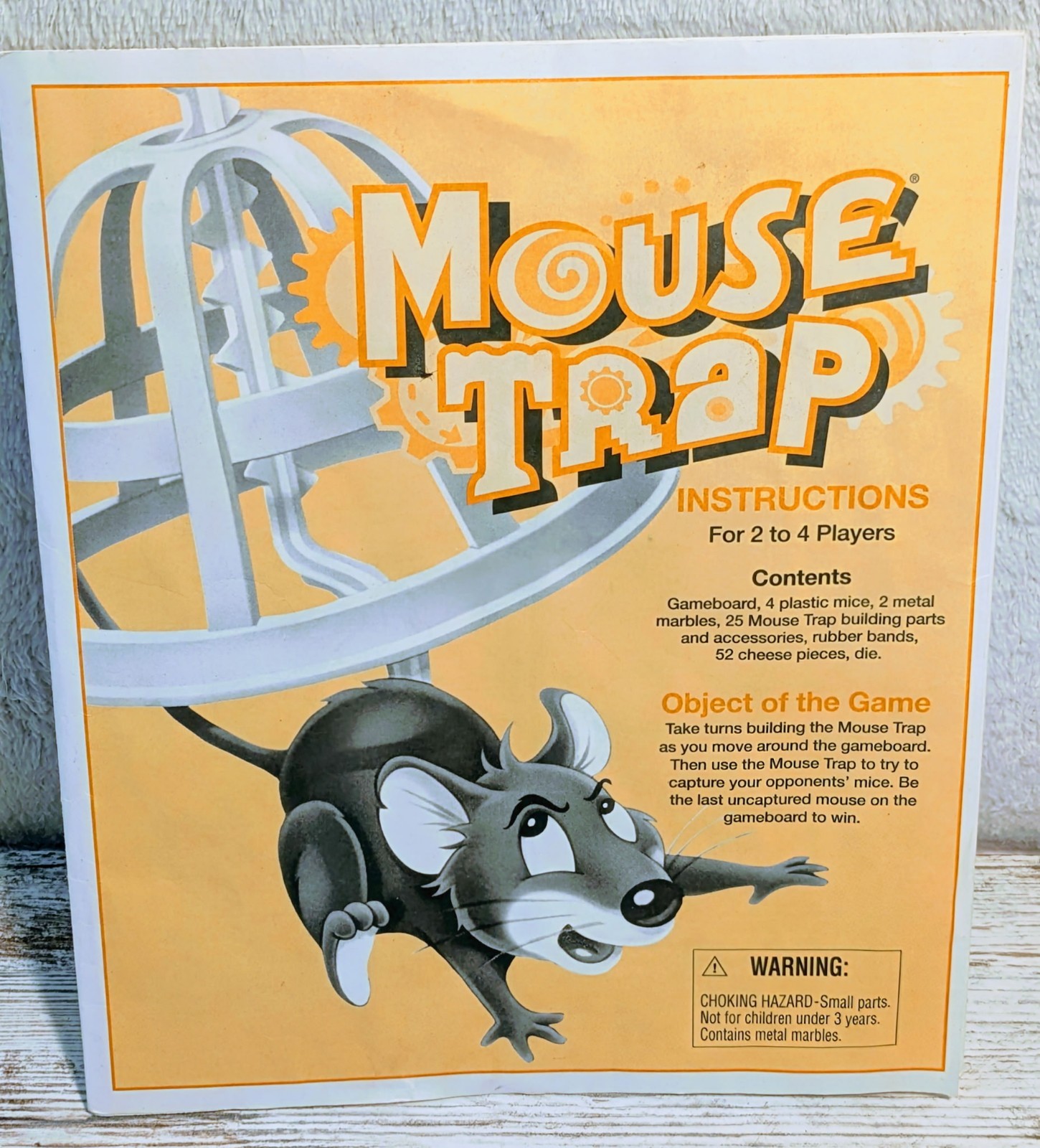 1994 MouseTrap Board Game Milton Bradley With Manual Missing 8 Cheese Pcs