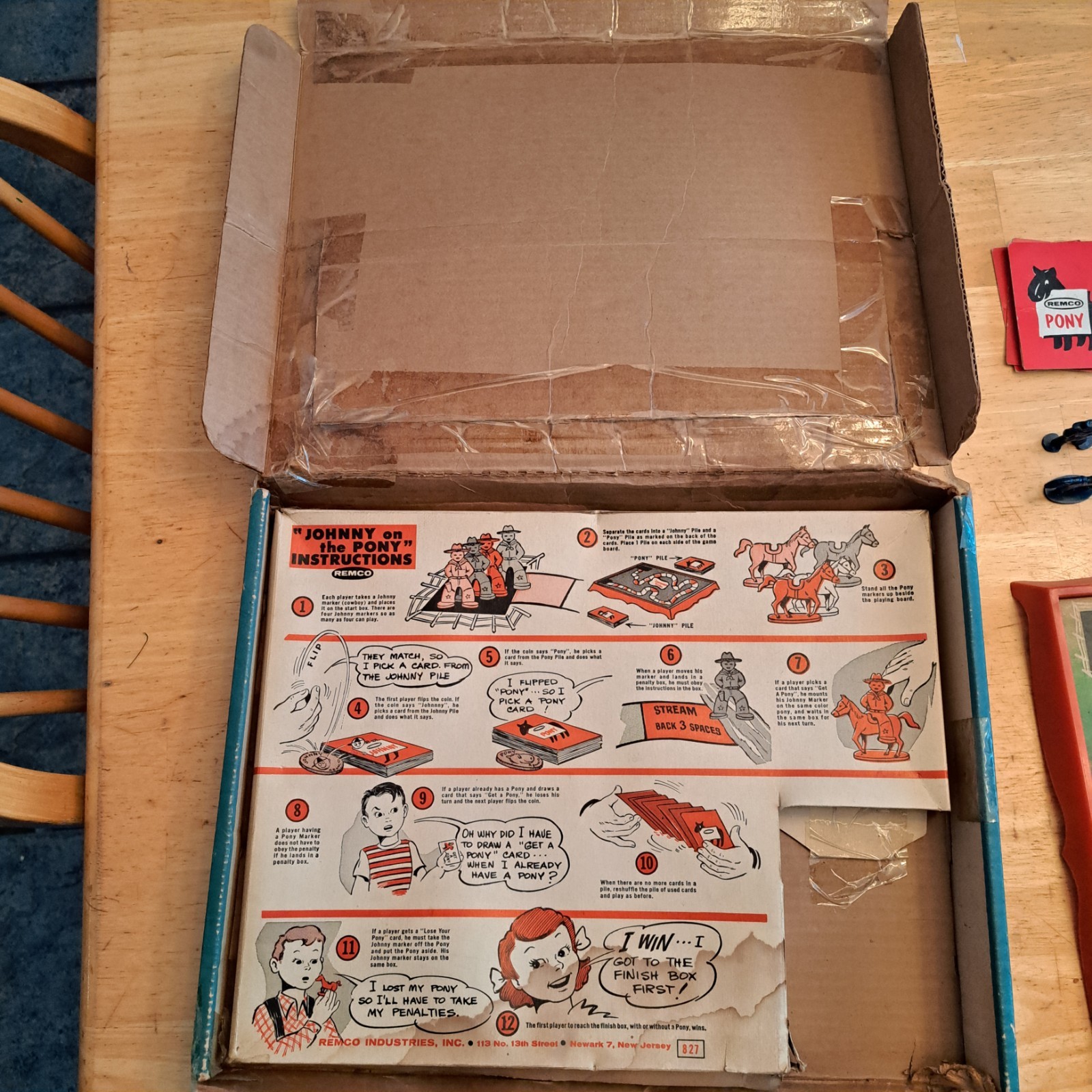 Remco Johnny On The Pony Game Vintage 1950s? 60s?