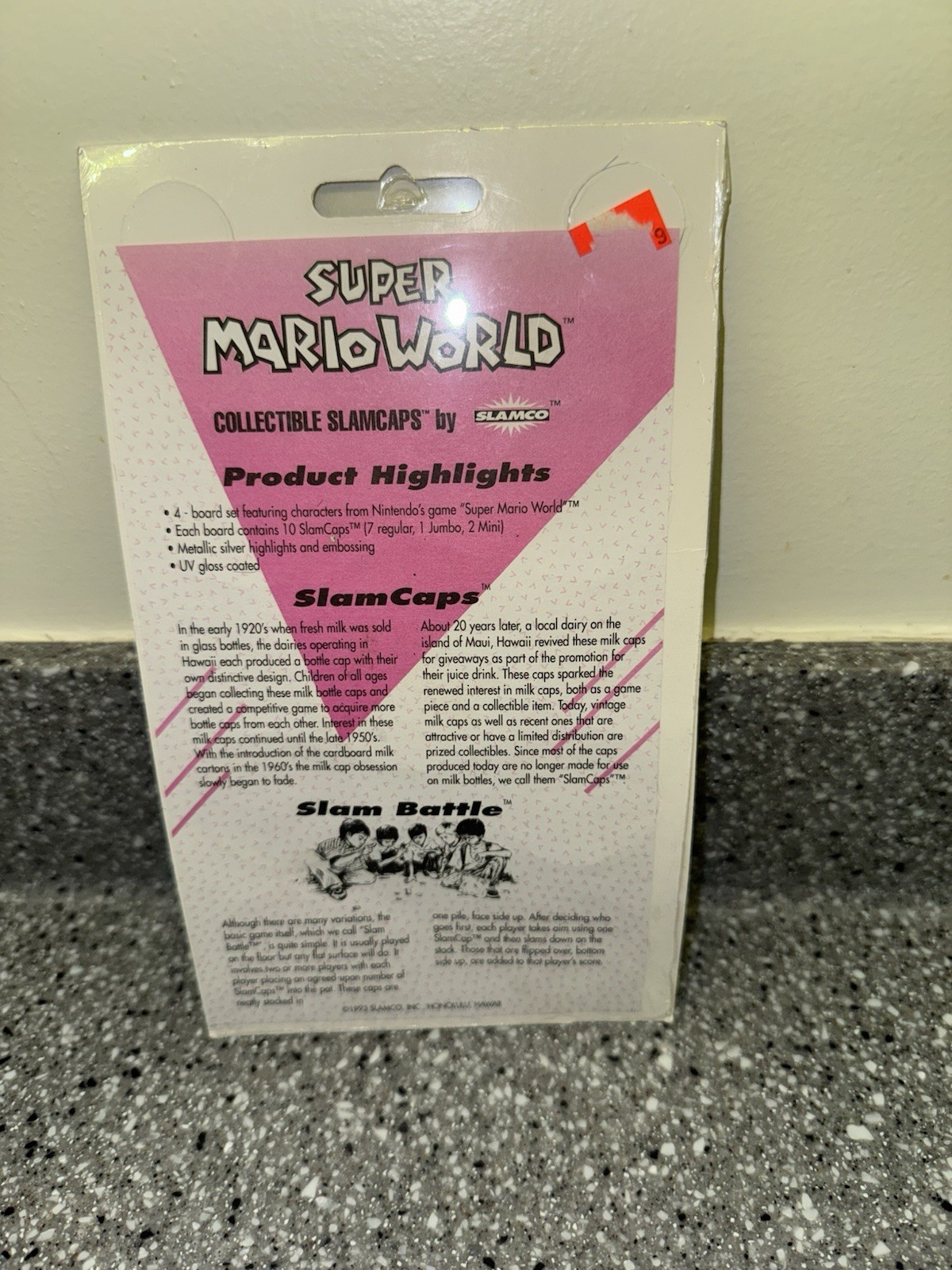 Super Mario World Slamcaps Pogs