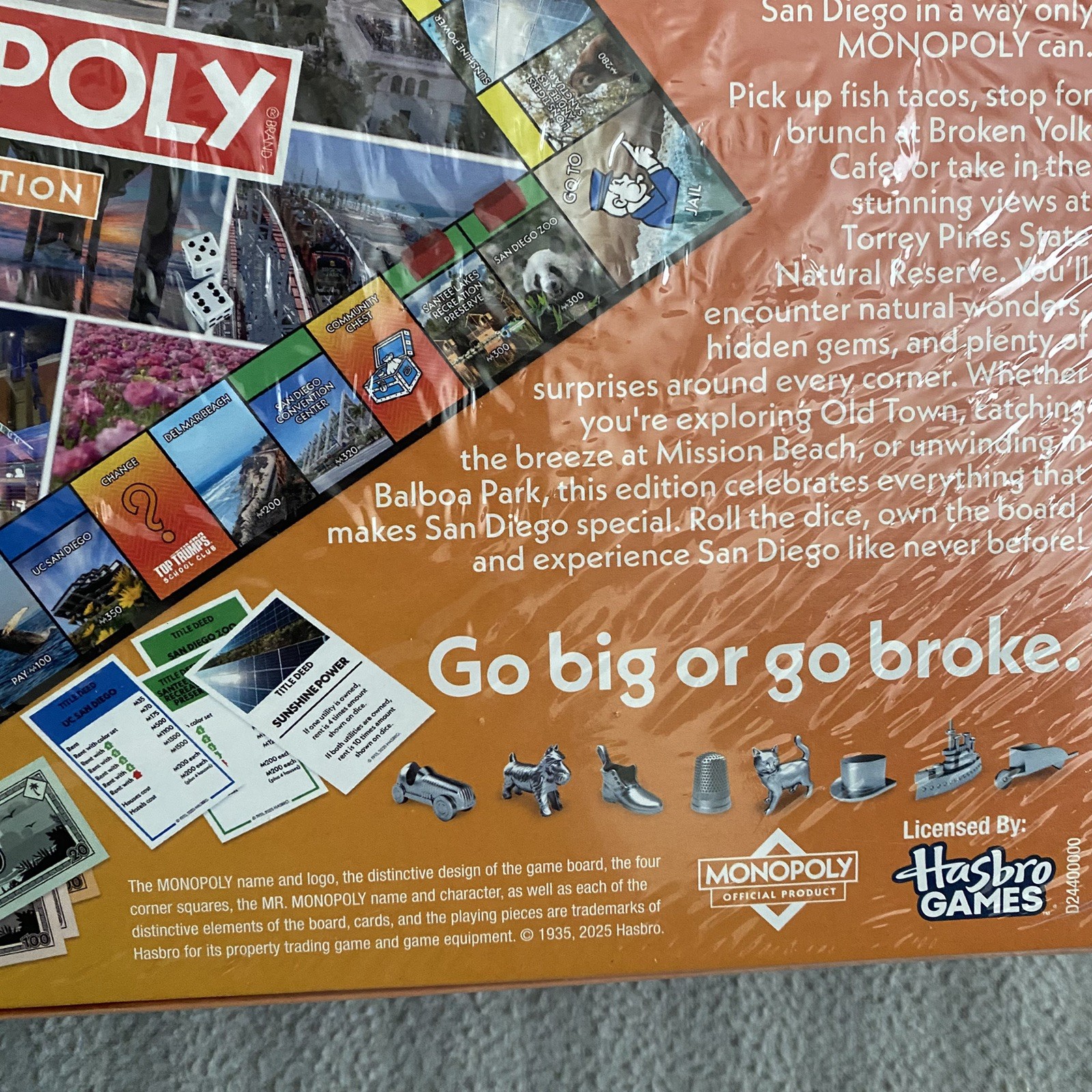 Monopoly San Diego CA Board Game USA City Edition – New & Sealed