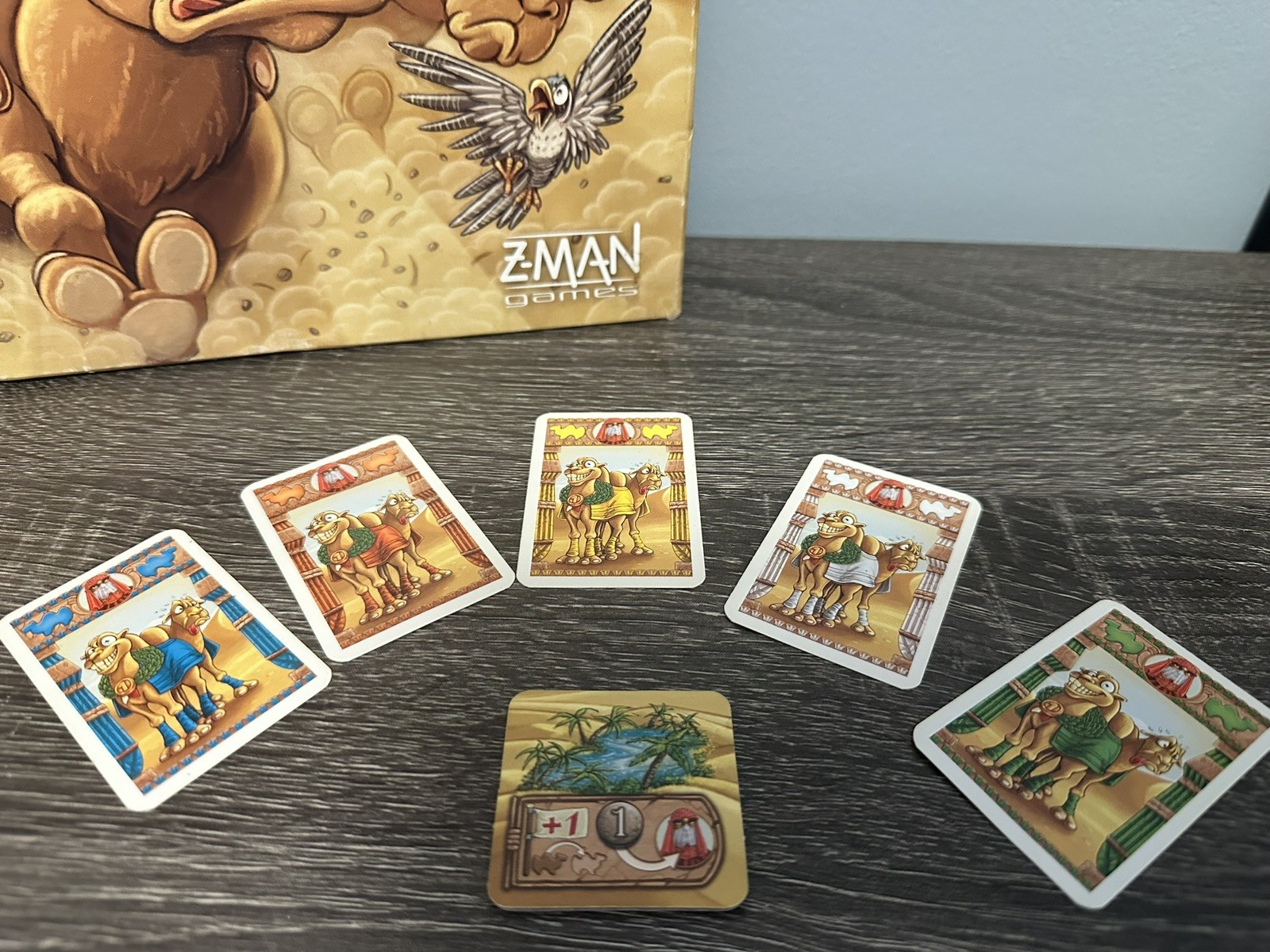 Camel Up Board Game First Edition Replacement Betting Card & Oasis/Desert Tile
