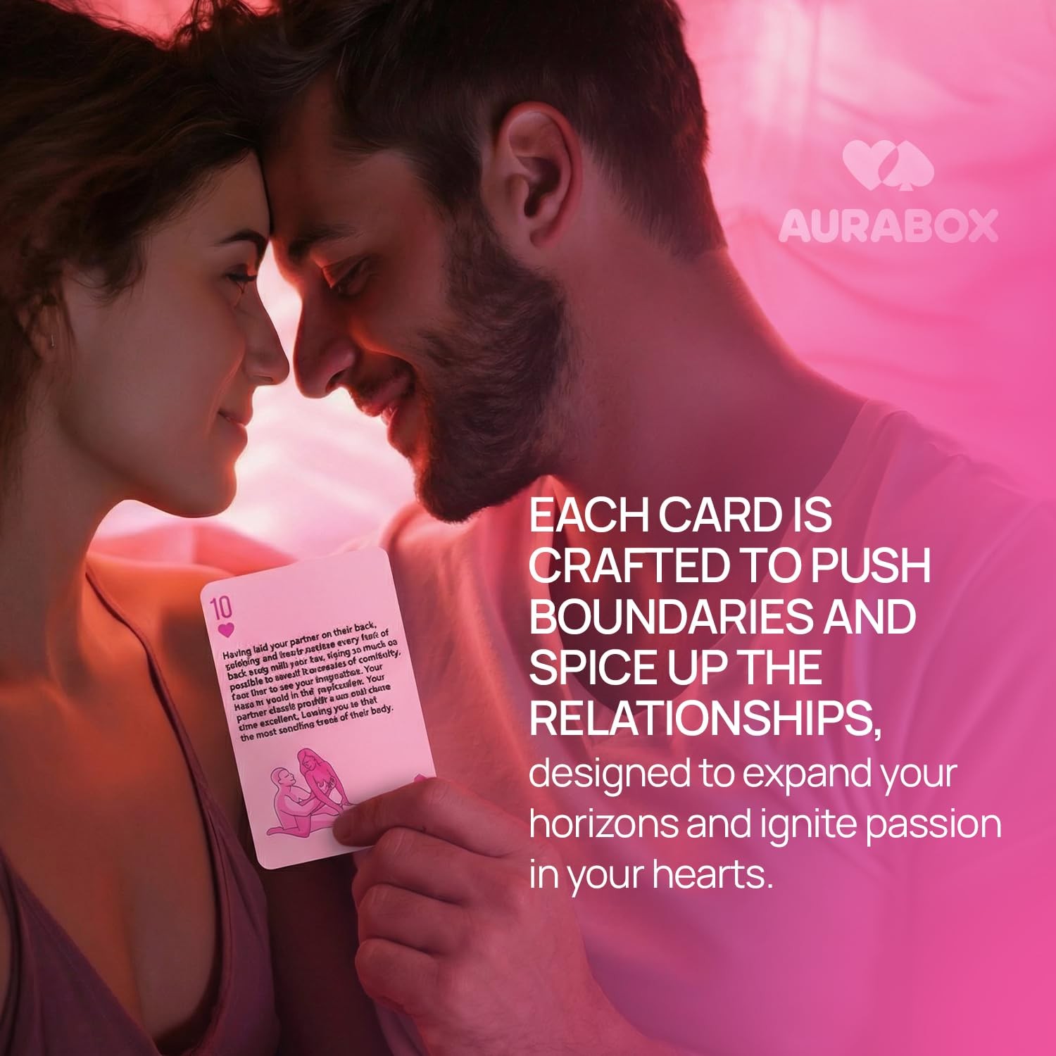 AURABOX Card Game for Couples with Adult Sexual Position Adventure Night Chal…