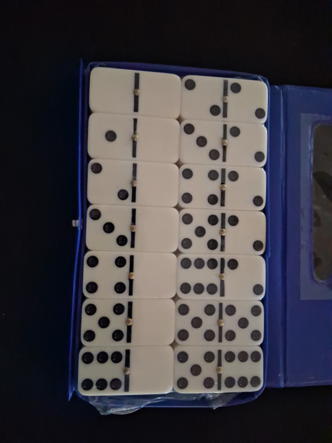 DOUBLE SIX STANDARD DOMINOES Game Set With Wooden Case 28 PIECES – NEW